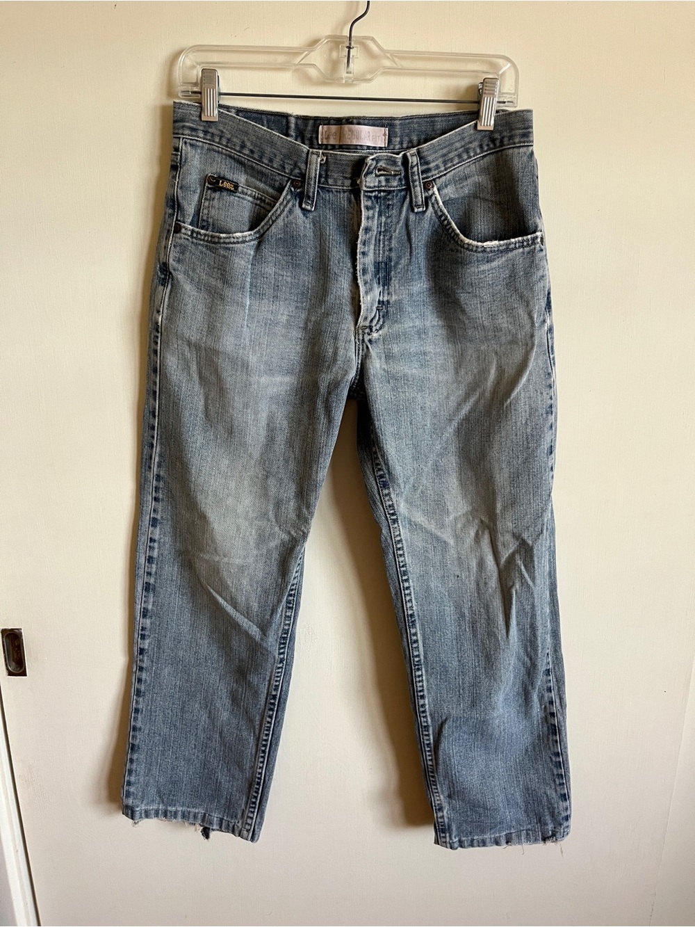 Vintage Lee Light Blue Men’s Straight-Leg Jeans